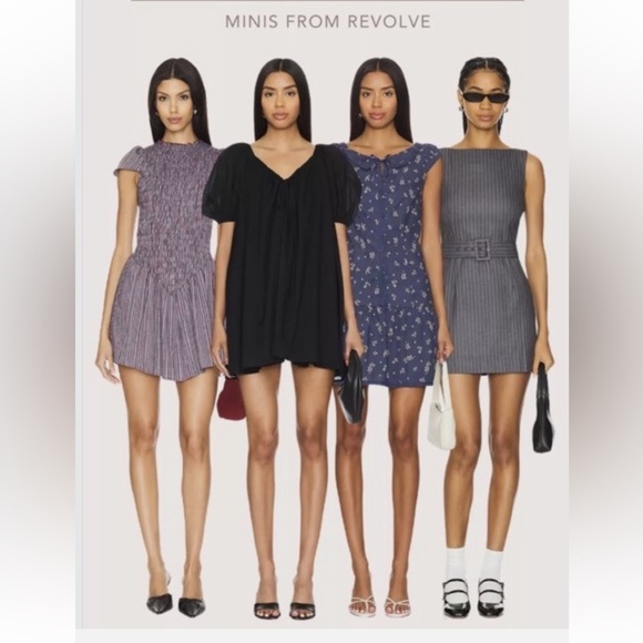 NWT Free People x REVOLVE Beasley Mini Dress in Navy Combo - Picture 3 of 16